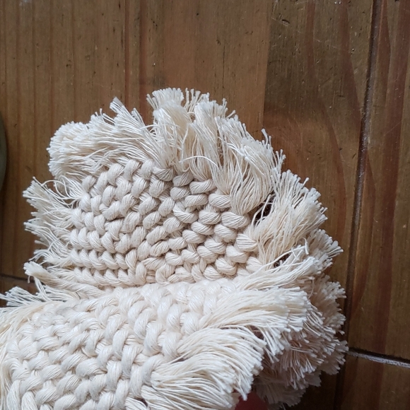 Macrame candle coasters - Picture 3 of 5
